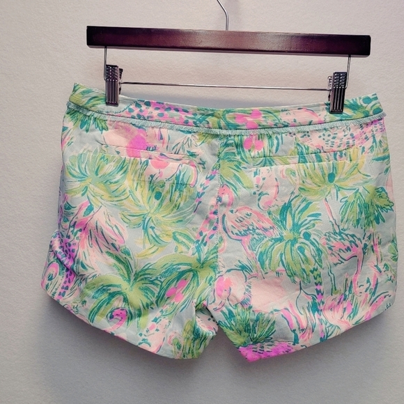 Lilly Pulitzer Adie Short Seasalt Blue on Paradise Women's Size 0 - Picture 9 of 10